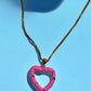 PINK HEART NECKLACE