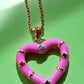 PINK HEART NECKLACE